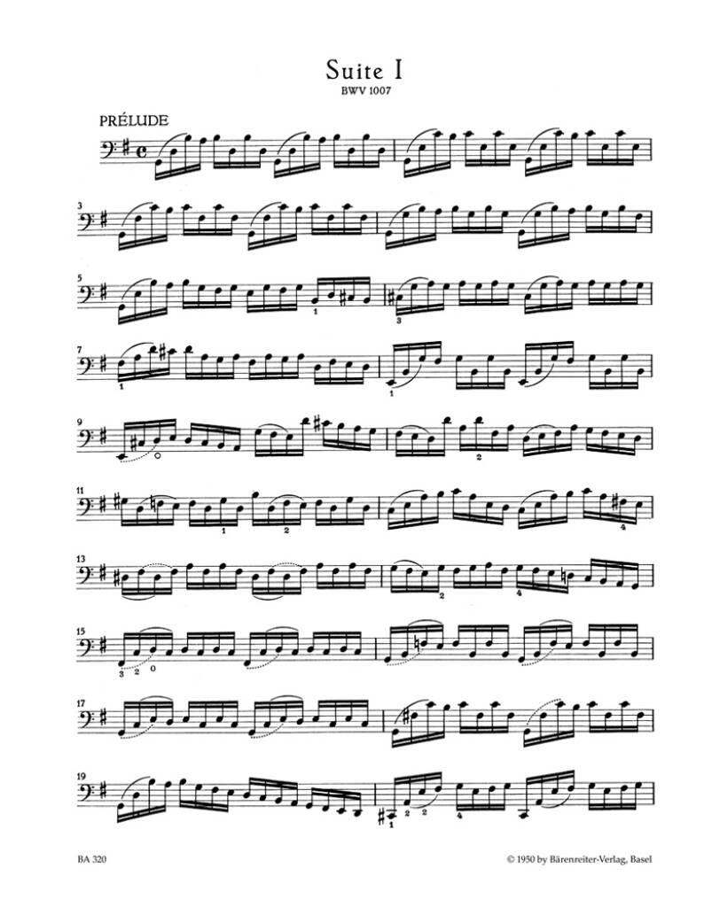 Johann Sebastian Bach: Six Suites For Cello Solo BWV 1007-1012: Cello Solo