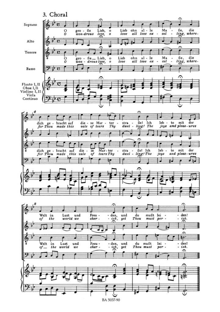 Johann Sebastian Bach: Johannes-Passion (St. John Passion) BWV 245: (Arr. Walter Heinz Bernstein): Gemischter Chor mit Begleitung