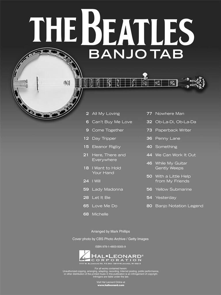 The Beatles: The Beatles Banjo Tab: Banjo