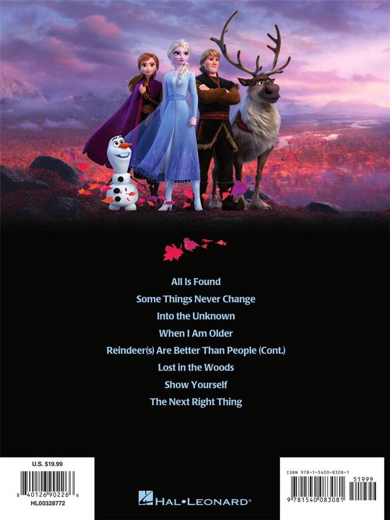 Frozen 2 Piano/Vocal/Guitar Songbook: Klavier, Gesang, Gitarre (Songbooks)