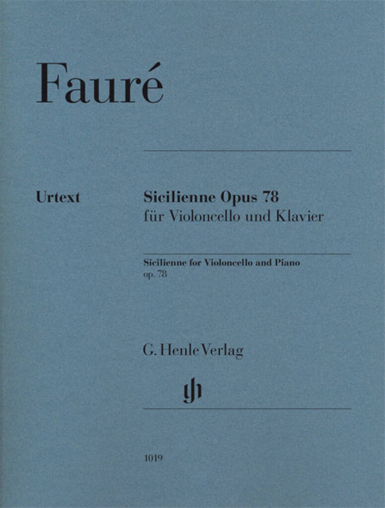 Gabriel Fauré: Sicilienne Op.78: Cello mit Begleitung