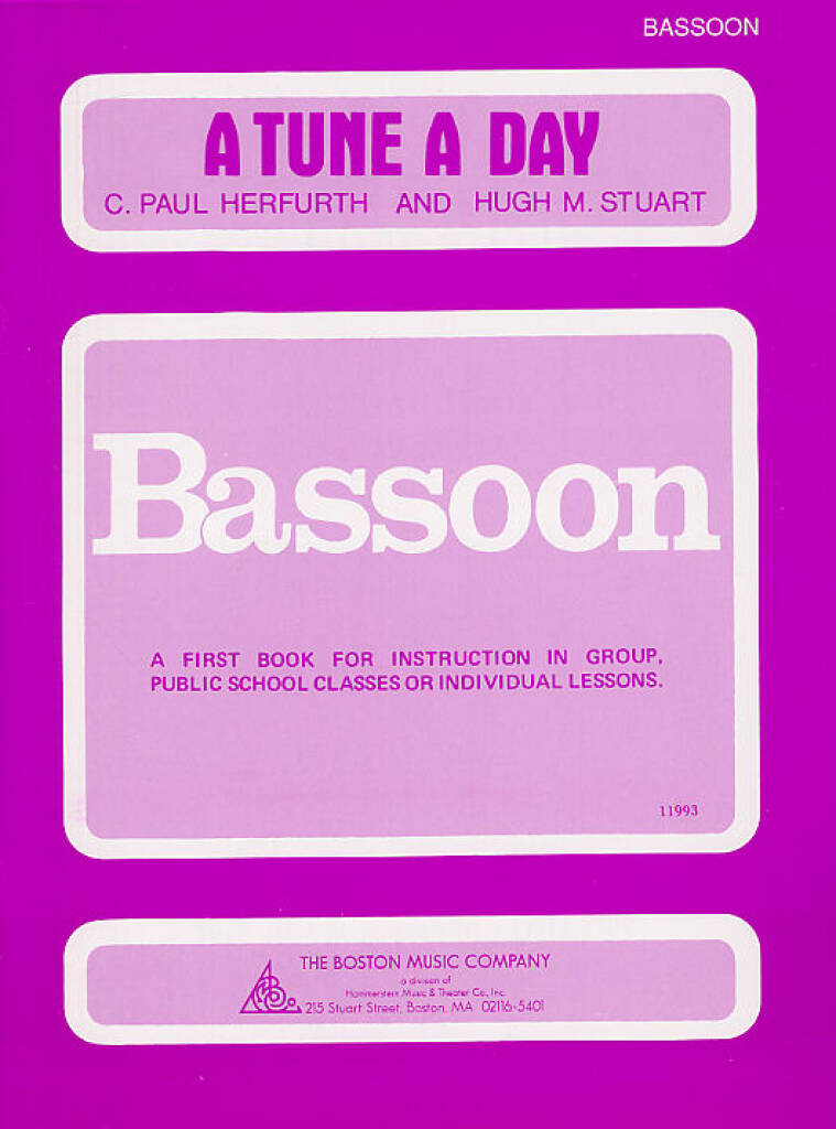 A Tune A Day For Bassoon Book One
