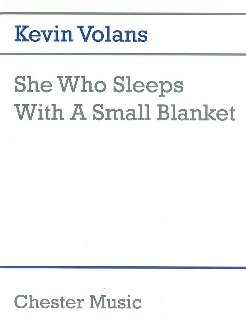 Kevin Volans: She Who Sleeps With A Small Blanket: Sonstige Percussion
