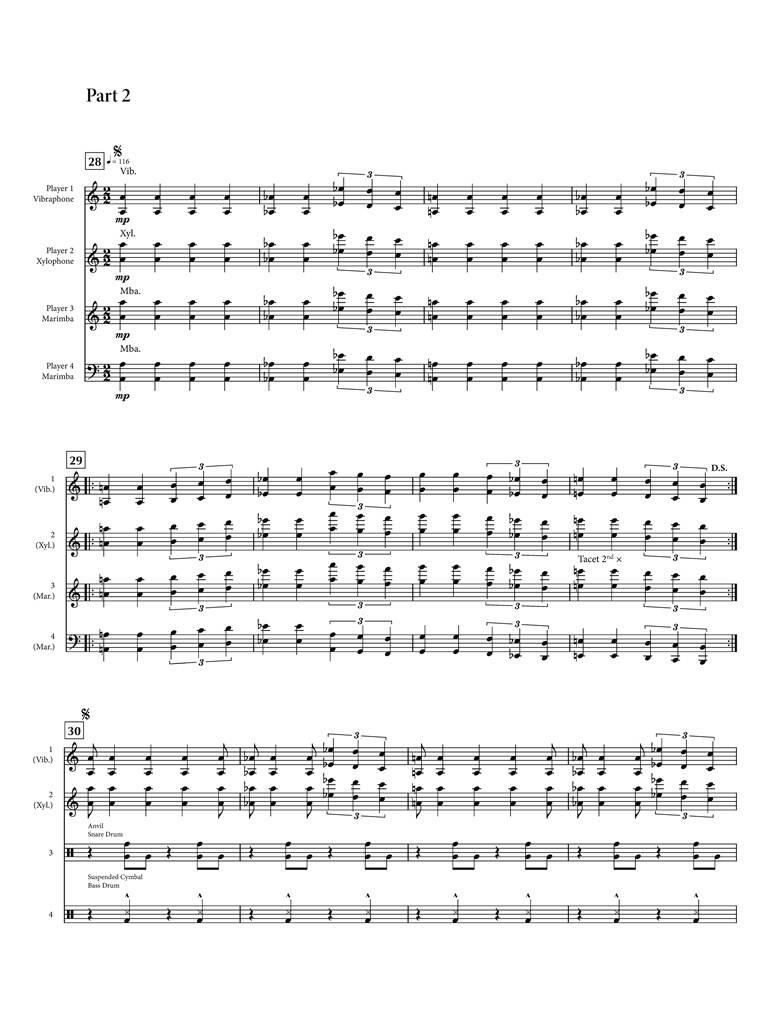 Philip Glass: Perpetulum: Percussion Ensemble