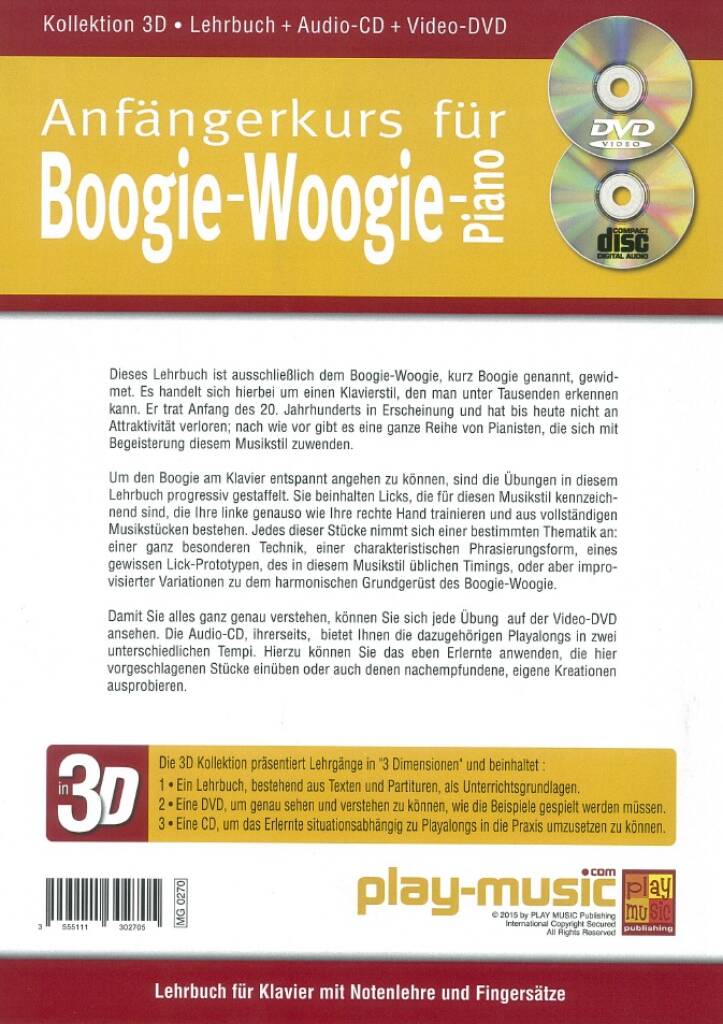 Anfängerkurs Für Boogie-Woogie-Piano In 3D