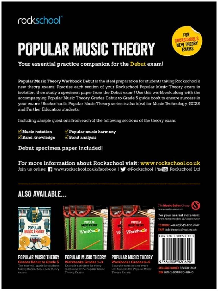 Rockschool: Popular Music Theory Workbook Debut