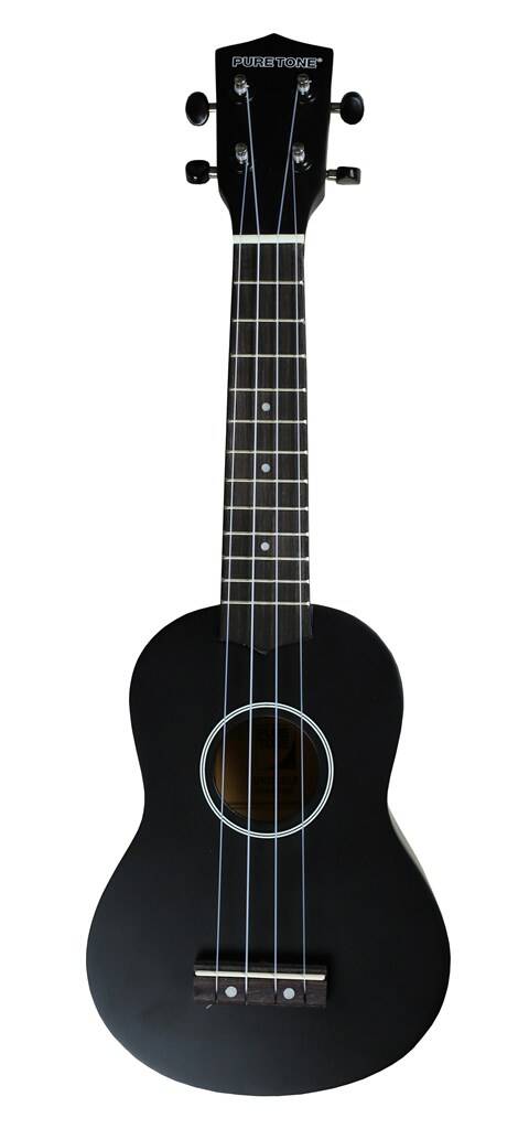 Pure Tone Soprano Ukulele Black Pack KUS15