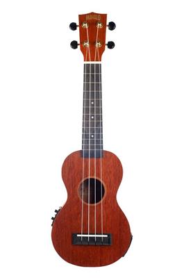 Java Series Soprano Electro Ukulele - Trans Brown