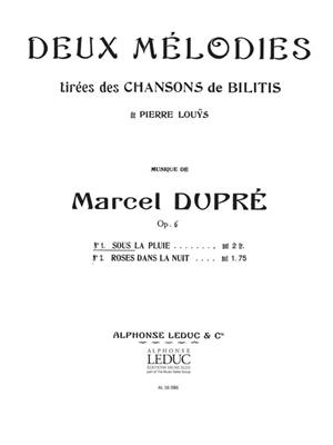 Marcel Dupré: Marcel Dupre: Sous la Pluie Op.6, No.3: Gesang mit Klavier