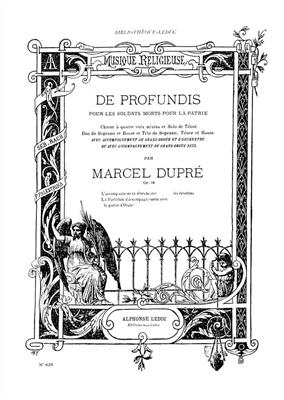 Marcel Dupré: De Profundis pour les Soldats Morts pour la Patrie: Gemischter Chor mit Klavier/Orgel