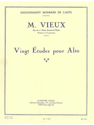 20 études pour alto - 20 Studies for Viola