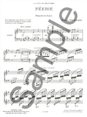 Marcel Tournier: Féerie (Prélude et Danse): Harfe Solo