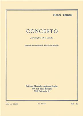 Henri Tomasi: Concerto pour saxophone alto et orchestre: Altsaxophon mit Begleitung