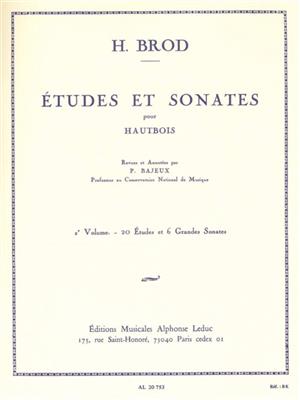 Henri Brod: Etudes et Sonates Vol.2: Oboe Solo
