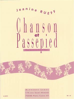 Jeanine Rueff: Chanson & Passepied Opus 16: Altsaxophon mit Begleitung