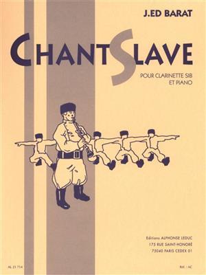 Jacques Barat: Chant Slave pour clarinette en Sib et piano: Klarinette mit Begleitung