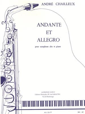 André Chailleux: Andante et Allegro: Altsaxophon mit Begleitung
