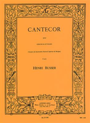 Henri Büsser: Cantecor Cor En Fa Et Piano: Horn mit Begleitung