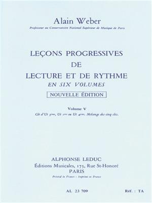 Alain Weber: Leçons Progressives de Lecture et Rythme: Sonstoge Variationen