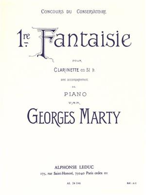 Georges Eugène Marty: Fantaisie No.1 For Clarinet And Piano: Klarinette mit Begleitung