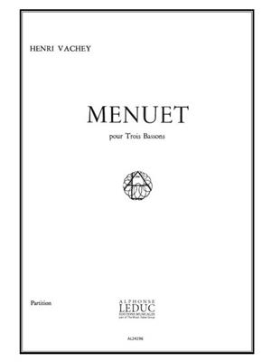 Henri Vachey: Menuet: Fagott Ensemble