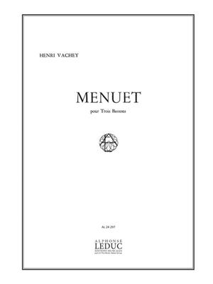 Henri Vachey: Menuet: Fagott Ensemble