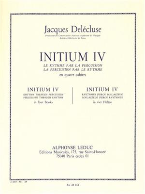 Jacques Delécluse: Initium 4: Sonstige Percussion