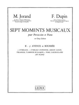 Marcel Jorand: 7 Moments musicaux 2 - 5e Avenue et Bourrée: Percussion Ensemble