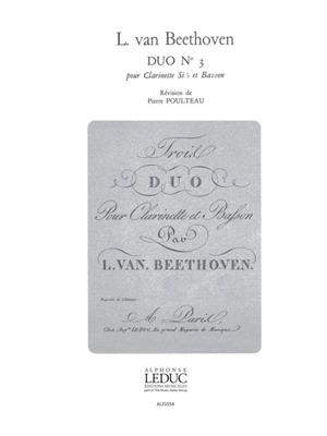 Ludwig van Beethoven: Duo No.3: Gemischtes Holzbläser Duett
