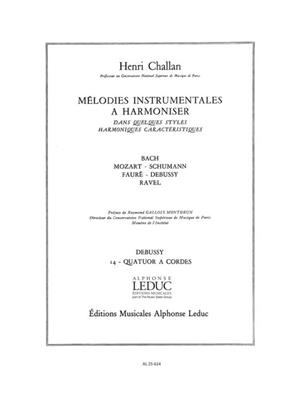 Henri Challan: Melodies Instrumentales a Harmoniser Vol. 14: Streichquartett