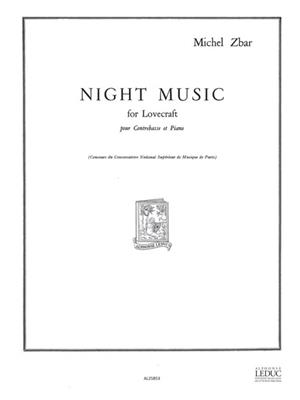 Michel Zbar: Night Music For Lovecraft: Kontrabass mit Begleitung