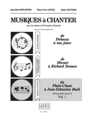 Jean-Paul Holstein: Musiques à Chanter Vol 1 Du Plain-Chant à Bach: Kinderchor mit Begleitung