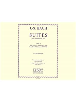 Johann Sebastian Bach: Six Suites Vol.2 - Nos.3 And 4: Cello Solo