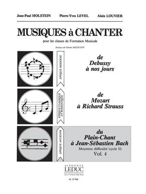 Jean-Paul Holstein: Musiques à Chanter Vol 4 Du Plain-Chant à Bach: Kinderchor mit Begleitung