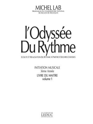 Odyssee Du Rythme Volume 1 Initiation Musicale 3An