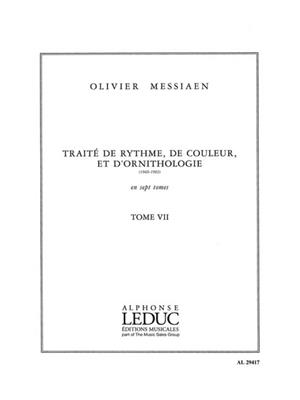 Olivier Messiaen: Traité de Rythme, de Couleur et d'Ornithologie