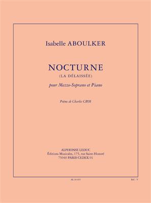 Isabelle Aboulker: Nocturne (la délaissée): Gesang mit Klavier