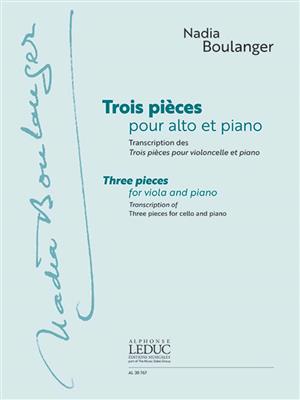 3 Pièces Pour Alto Et Piano: Viola mit Begleitung