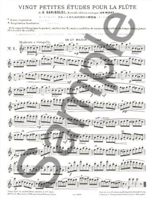 Giuseppe Gariboldi: 20 Petites Etudes Opus 132: Flöte Solo