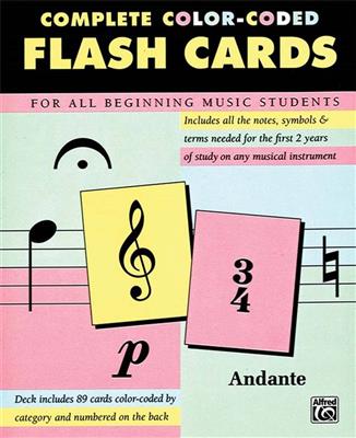 89 Color-Coded Flash Cards