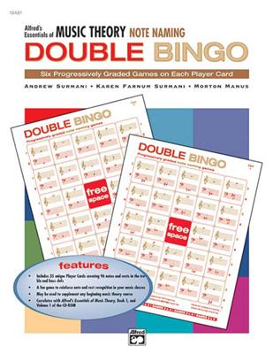 Double Bingo Game - Note Naming