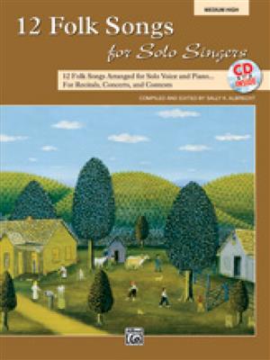 12 Folk Songs for Solo Singers: Gesang Solo