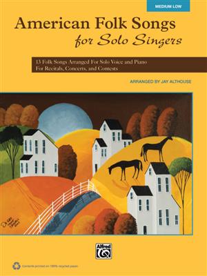 American Folk Songs for Solo Singers: Gesang Solo