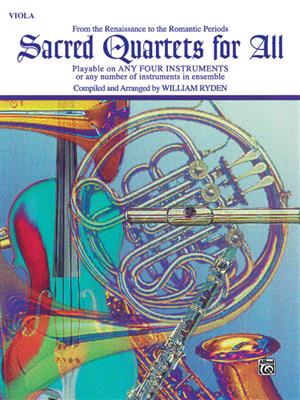 Sacred Quartets for All - Viola: (Arr. William Ryden): Viola Solo
