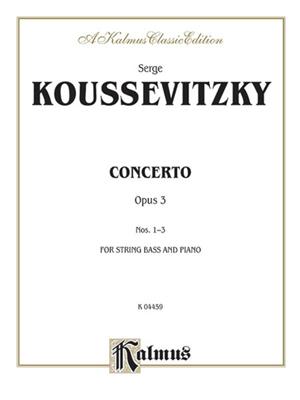Sergei Koussevitzky: Concerto, Op. 3: Kontrabass Solo