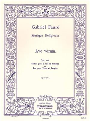 Gabriel Fauré: Ave Verum: Gesang Duett