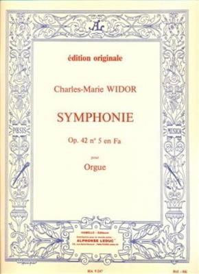 Charles-Marie Widor: Symphonie For Organ No.5 Op.42 No.1: Orgel