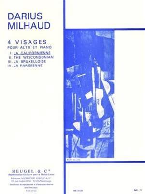 Darius Milhaud: Quatre Visages Op.238 No.1 - La Californienne: Viola mit Begleitung