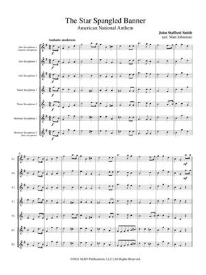 John Stafford Smith: The Star Spangled Banner for Saxophone Choir: (Arr. Matt Johnston): Saxophon Ensemble