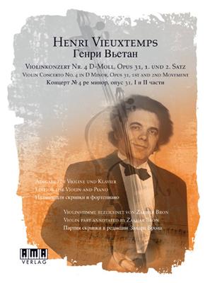 Henri Vieuxtemps: Konzert Nr. 4 d-Moll, Opus 31, 1. und 2. Satz: Violine mit Begleitung